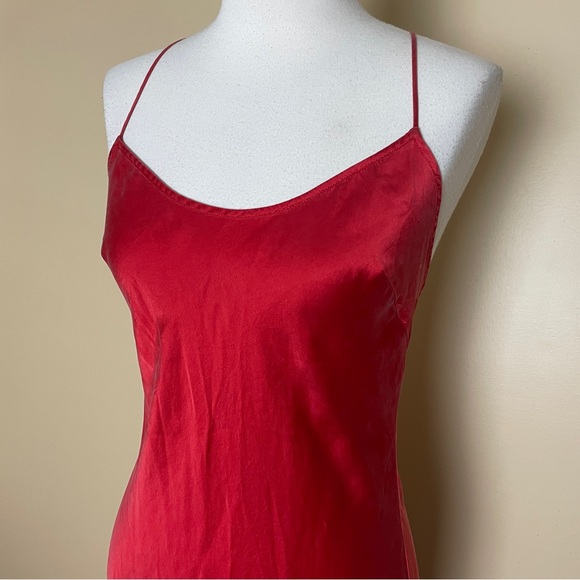 Victoria's Secret Silk Ombre Nightie Teddy Slip Dress Small Sleeveless Strappy - Picture 10 of 13